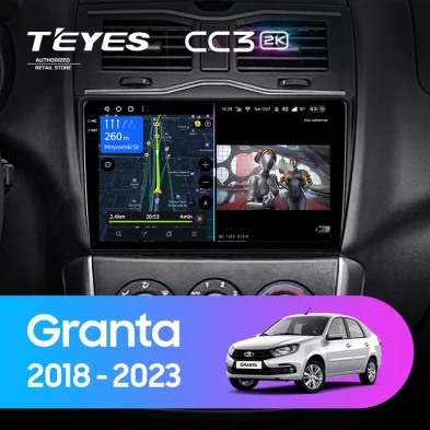 Штатная магнитола Teyes CC3 2K 360 6/128 Lada Granta Cross (2018-2023)