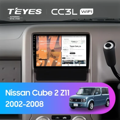 Штатная магнитола Teyes CC3L WiFi 2/32 Nissan Cube 2 Z11 (2002-2008)