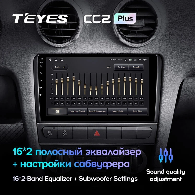 Штатная магнитола Teyes CC2L Plus 2/32 Audi A3 2 8P (2003-2013)