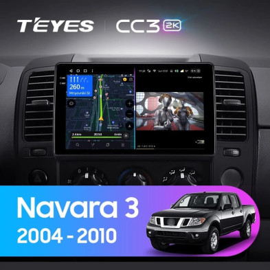 Штатная магнитола Teyes CC3 2K 4/64 Nissan Navara D40 (2004-2010) F1