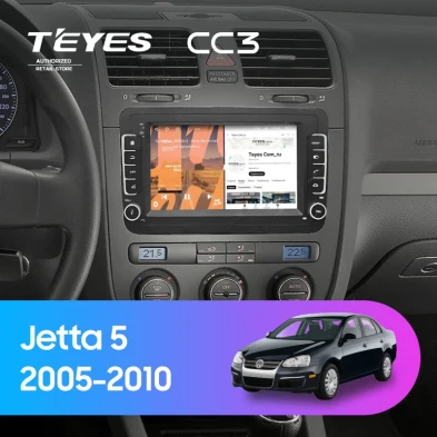 Штатная магнитола Teyes CC3 4/32 Volkswagen Jetta 5 (2005-2010) (с кнопками) 7"