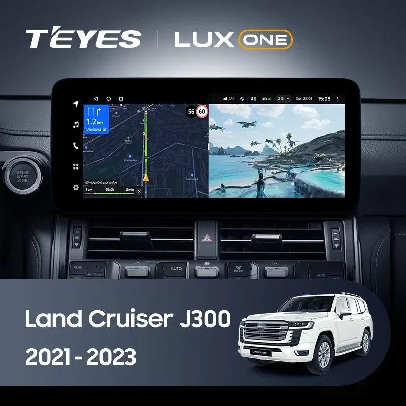 Штатная магнитола Teyes LUX ONE 4/64 Toyota Land Cruiser J300 300 (2021-2023) F1