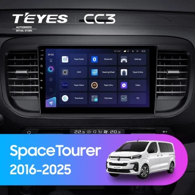 Штатная магнитола Teyes CC3 4/32 Citroen SpaceTourer (2016-2026)