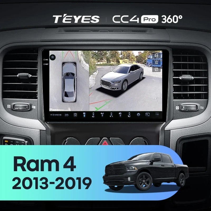 Штатная магнитола Teyes CC4 Pro 360 8/128 Dodge Ram 4 DJ DS (2013-2019) F3