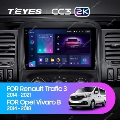 Штатная магнитола Teyes CC3 2K 360 6/128 Opel Vivaro B (2014-2018)