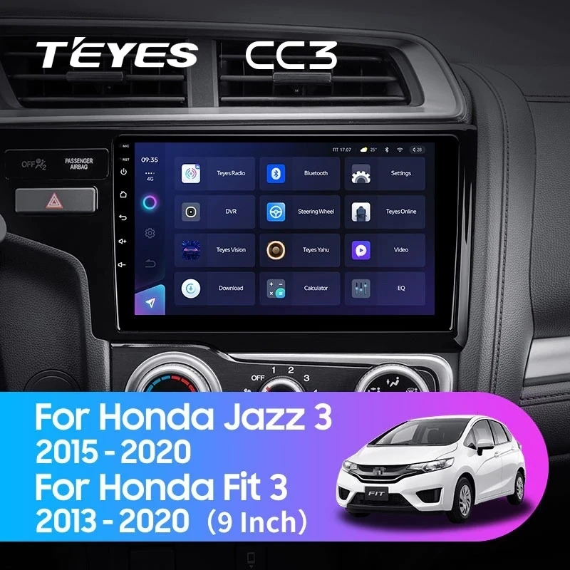 Штатная магнитола Teyes CC3 4/32 Honda Jazz 3 (2015-2020) Тип-A