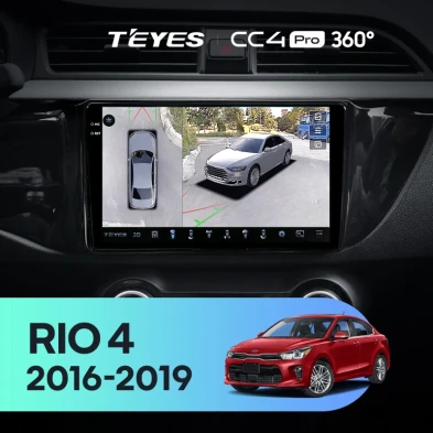 Штатная магнитола Teyes CC4 Pro 360 12/256 Kia Rio 4 (2016-2020) Тип-B