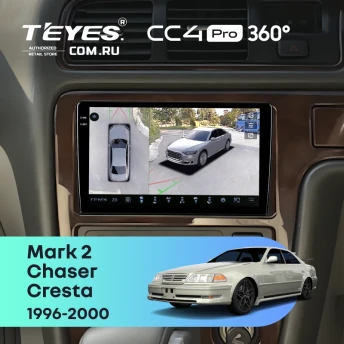 Штатная магнитола Teyes CC4 Pro 360 8/128 Toyota Mark 2 100 (1996-2000)