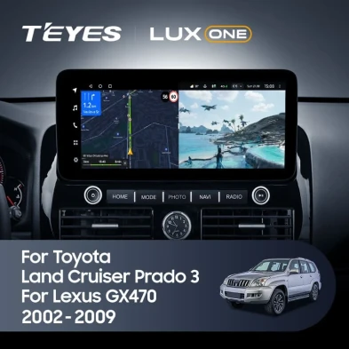 Штатная магнитола Teyes LUX ONE 6/128 Toyota Land Cruiser Prado 120 (2002-2009)