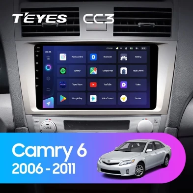 Штатная магнитола Teyes CC3 6/128 Toyota Camry 6 XV 40 (2006-2011) F1