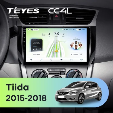 Штатная магнитола Teyes CC4L 6/64 Nissan Tiida C13 (2015-2018)