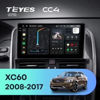 Штатная магнитола Teyes CC4 8/128 Volvo XC60 I 1 (2013-2017) Тип-B
