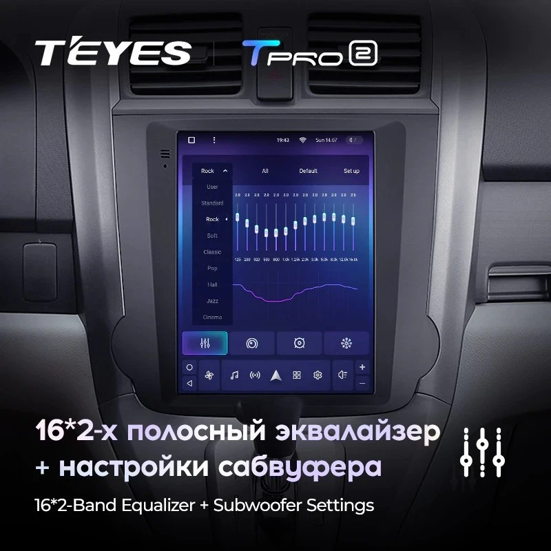 Штатная магнитола Tesla style Teyes TPRO 2 4/64 Honda CR-V 3 RE (2006-2012) Тип-B