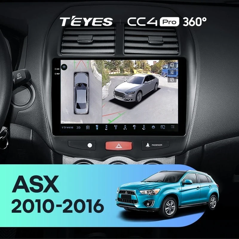 Штатная магнитола Teyes CC4 Pro 360 8/128 Mitsubishi ASX 1 (2010-2016) Тип-A