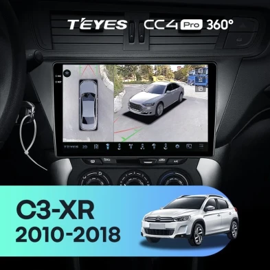 Штатная магнитола Teyes CC4 Pro 360 8/128 Citroen C3-XR (2010-2018) F2
