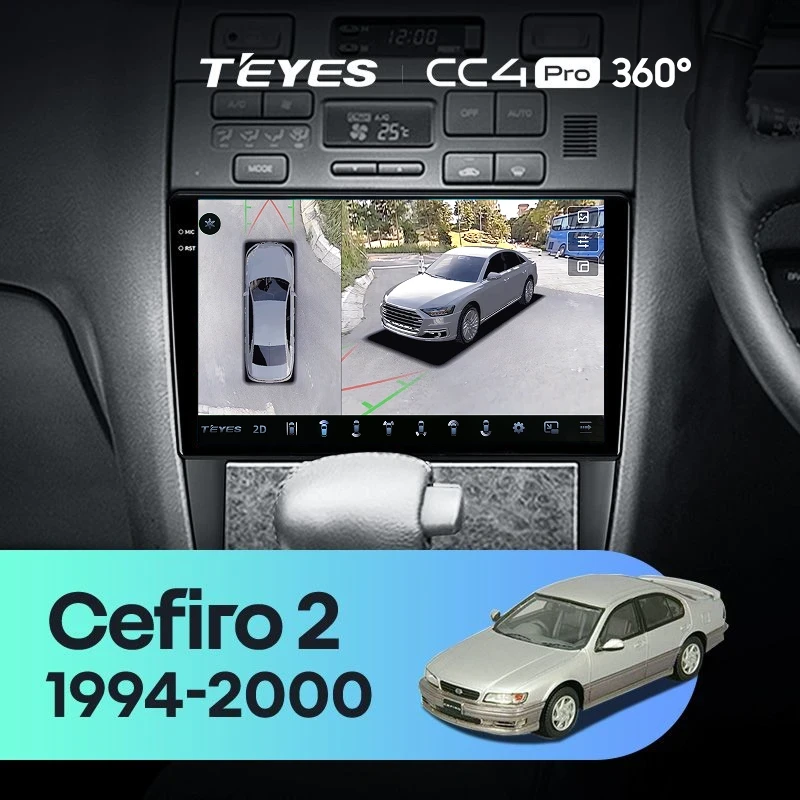 Штатная магнитола Teyes CC4 Pro 360 8/128 Nissan Cefiro 2 A32 (1994-2000) F1