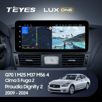 Штатная магнитола Teyes LUX ONE 4/64 Infiniti Q70 1 M25 M37 M56 4 (2009-2024) Тип-A