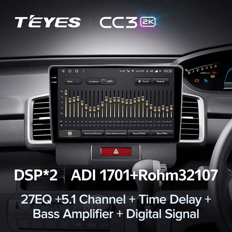 Штатная магнитола Teyes CC3 2K 6/128 Honda Freed 1 (2008-2016) F1 Правый руль