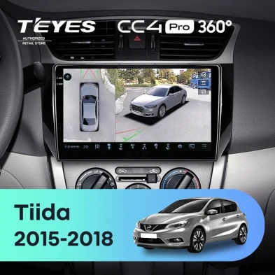 Штатная магнитола Teyes CC4 Pro 360 8/128 Nissan Tiida C13 (2015-2018)