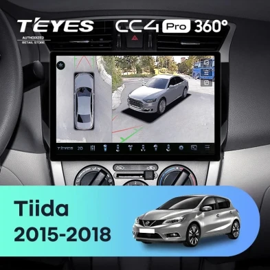 Штатная магнитола Teyes CC4 Pro 360 8/128 Nissan Tiida C13 (2015-2018) (11")
