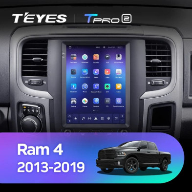 Штатная магнитола Tesla style Teyes TPRO 2 3/32 Dodge Ram 4 IV DJ DS (2013-2019) Тип-A