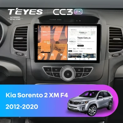 Штатная магнитола Teyes CC3 2K 360 6/128 Kia Sorento 2 XM (2012-2020) F4
