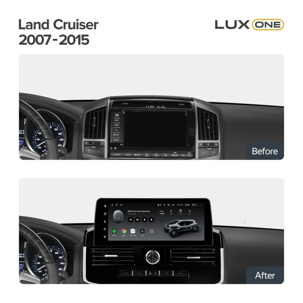 Переходная рамка Toyota Land Cruiser 200 (YJ) (2007-2015) Тип-C (12,3")