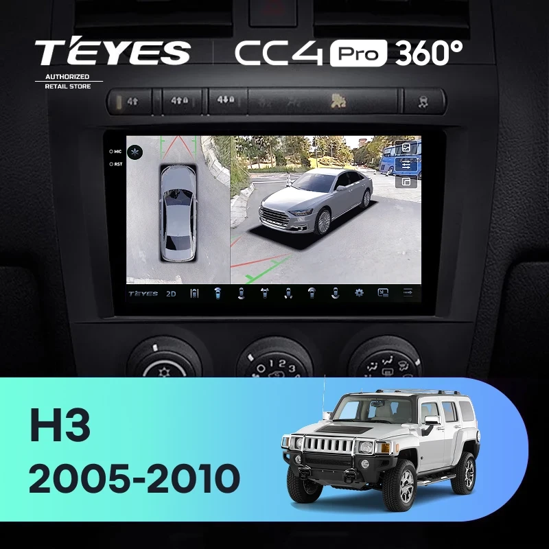 Штатная магнитола Teyes CC4 Pro 360 12/256 Hummer H3 1 (2005-2010)