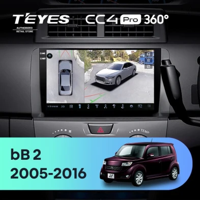 Штатная магнитола Teyes CC4 Pro 360 12/256 Toyota bB 2 QNC20 (2005-2016)