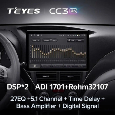 Штатная магнитола Teyes CC3 2K 4/32 Subaru Impreza GH GE (2007-2013) (13")
