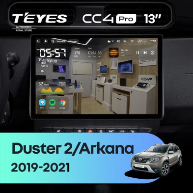 Штатная магнитола Teyes CC4 Pro 12/256 Renault Arkana (2019-2021) F2 (13")