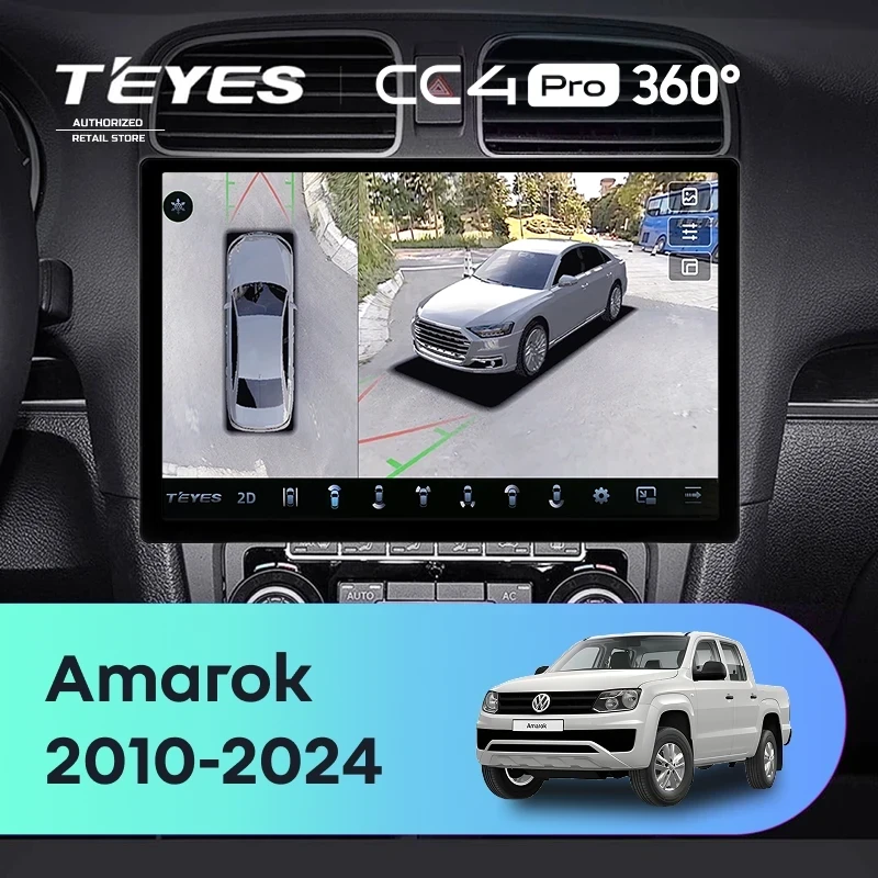 Штатная магнитола Teyes CC4 Pro 360 8/128 Volkswagen Amarok (2010-2024) (13")