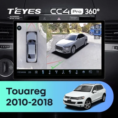 Штатная магнитола Teyes CC4 Pro 360 8/128 Volkswagen Touareg FL NF (2010-2018) (13")