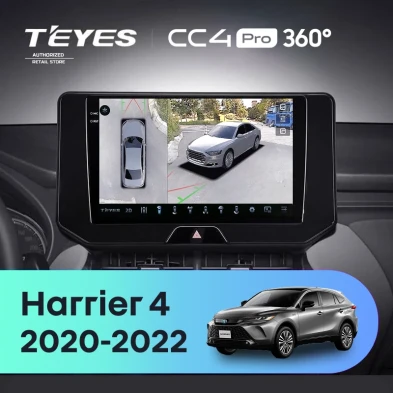 Штатная магнитола Teyes CC4 Pro 360 8/128 Toyota Harrier 4 XU80 (2020-2022)
