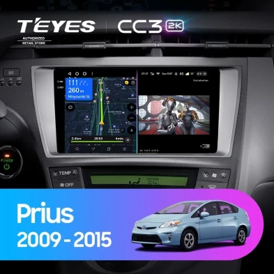 Штатная магнитола Teyes CC3 2K 4/32 Toyota Prius XW30 (2009-2015)