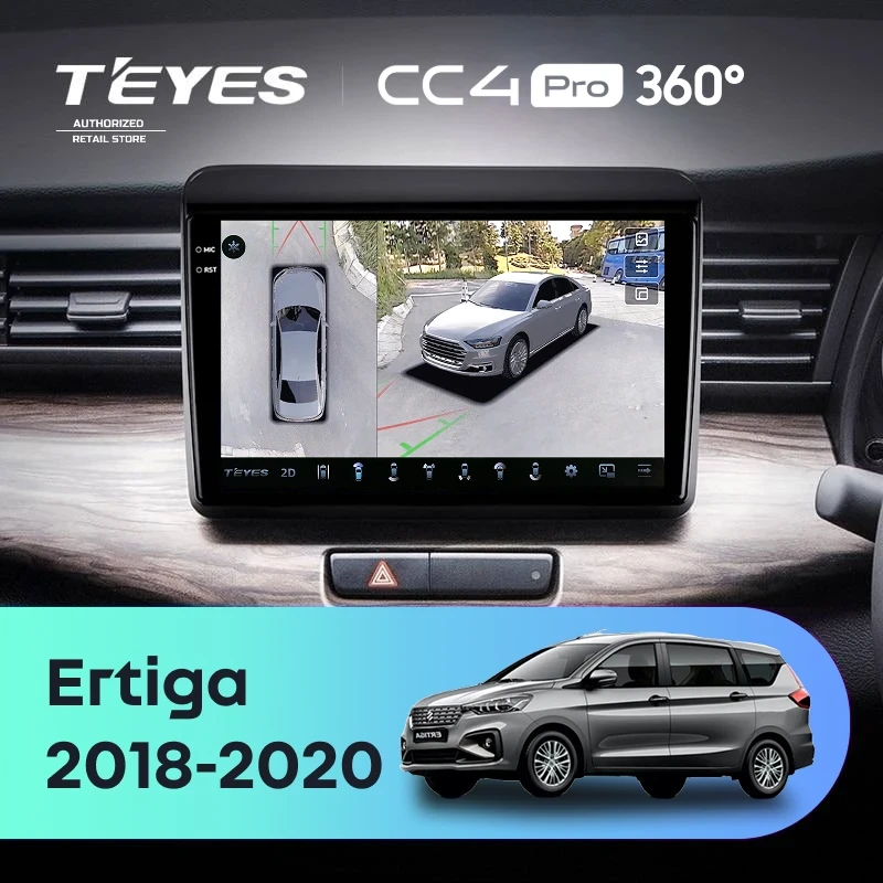 Штатная магнитола Teyes CC4 Pro 360 12/256 Suzuki Ertiga (2018-2020)