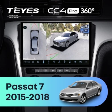 Штатная магнитола Teyes CC4 Pro 360 8/128 Volkswagen Passat 7 B7 (2015-2018) F1 (11")