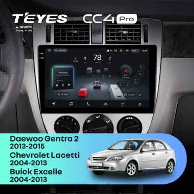 Штатная магнитола Teyes CC4 Pro 8/128 Daewoo Gentra 2 (2013-2015) F1 Тип-B