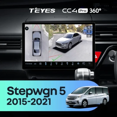 Штатная магнитола Teyes CC4 Pro 360 12/256 Honda Stepwgn 5 (2015-2021) Правый руль (11")
