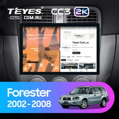 Штатная магнитола Teyes CC3 2K 6/128 Subaru Forester SG (2002-2008) (11")