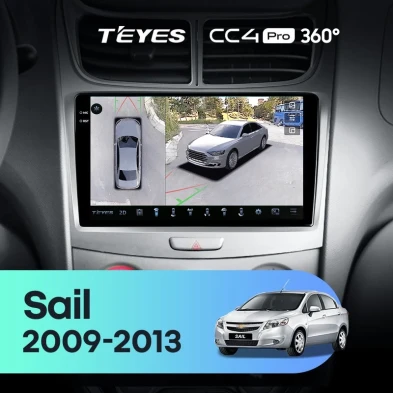 Штатная магнитола Teyes CC4 Pro 360 8/128 Chevrolet Sail (2009-2013)