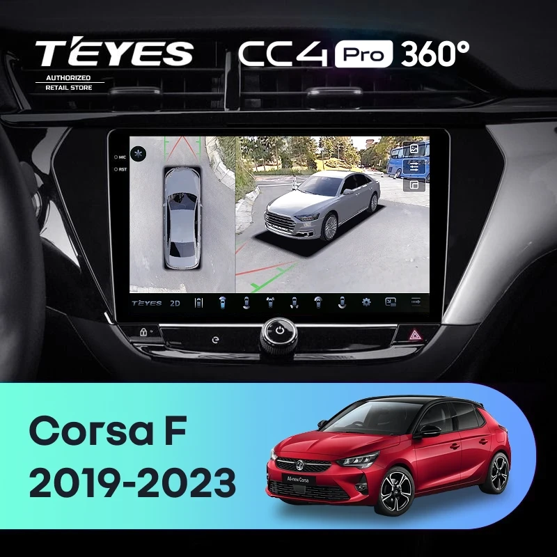 Штатная магнитола Teyes CC4 Pro 360 12/256 Opel Corsa F (2019-2023)