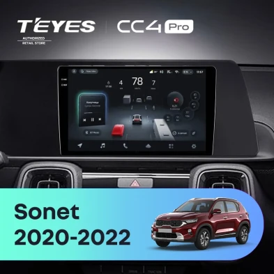 Штатная магнитола Teyes CC4 Pro 12/256 Kia Sonet (2020-2022)