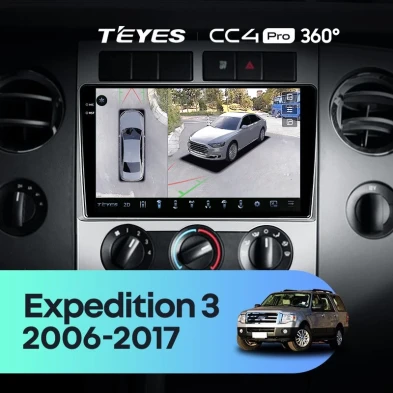 Штатная магнитола Teyes CC4 Pro 360 8/128 Ford Expedition 3 U3242 U3542 U324 U354 (2006-2017)