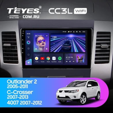 Штатная магнитола Teyes CC3L WiFi 2/32 Citroen C-Crosser 1 (2007-2013) Декор Тип-A