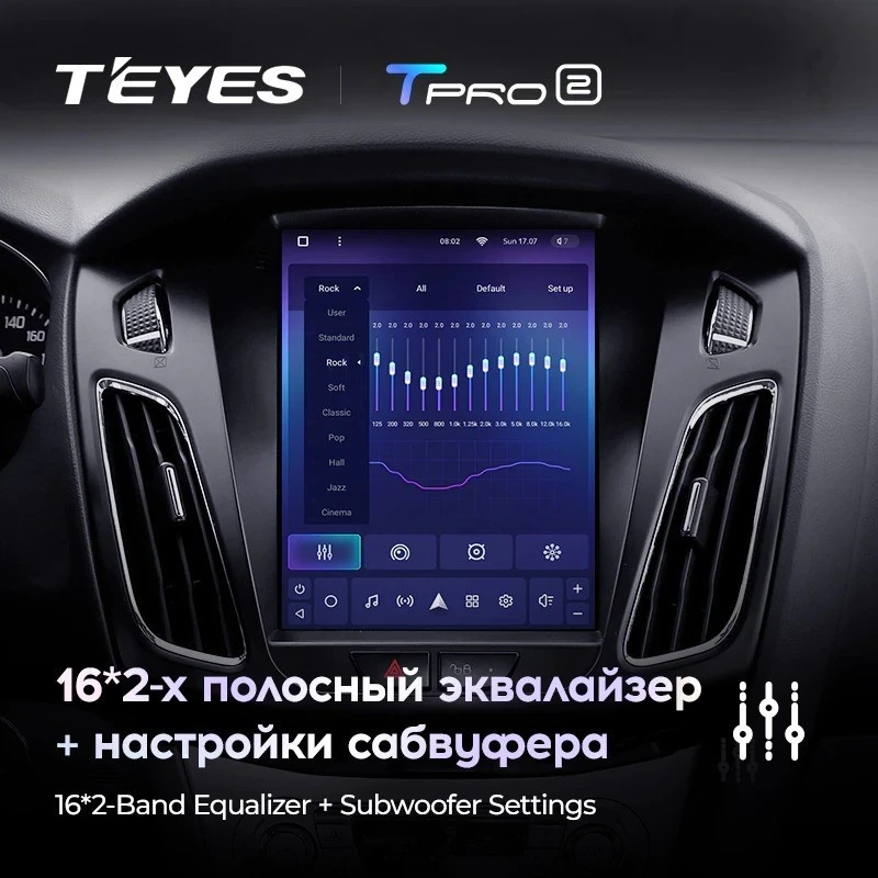 Штатная магнитола Tesla style Teyes TPRO 2 3/32 Ford Focus 3 Mk 3 (2011-2019)