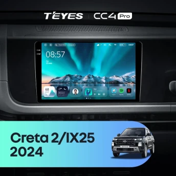 Штатная магнитола Teyes CC4 Pro 12/256 Hyundai Creta 2 IX25 (2024-2026)