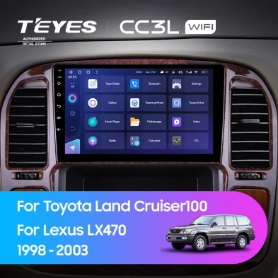Штатная магнитола Teyes CC3L WiFi 2/32 Toyota Land Cruiser 100 (1998-2003) F4