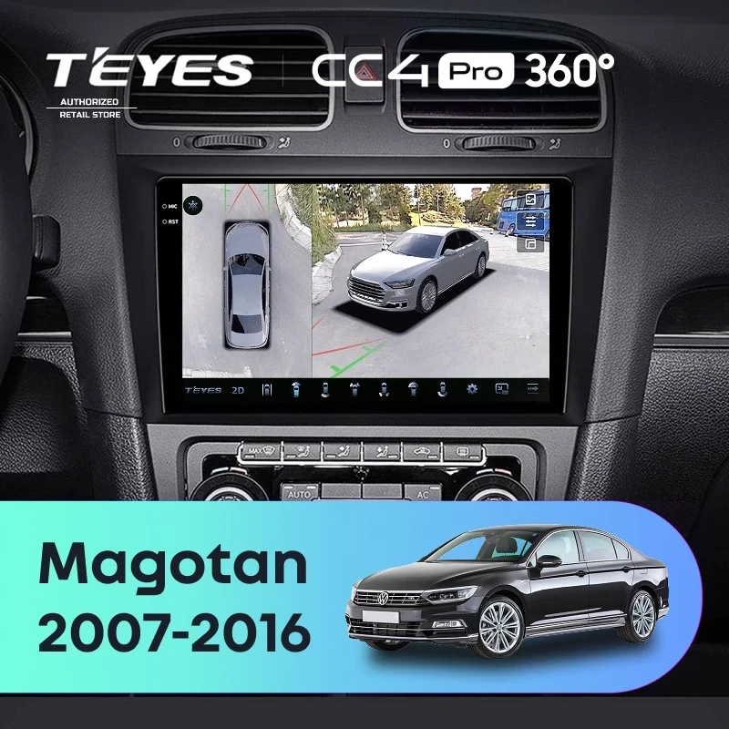 Штатная магнитола Teyes CC4 Pro 360 8/128 Volkswagen Magotan (2007-2016)