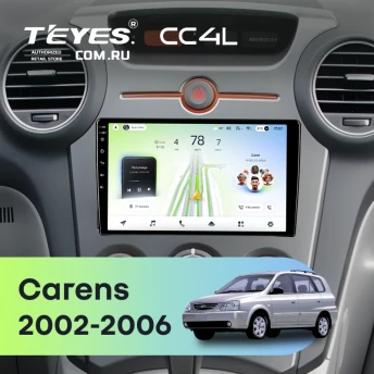 Штатная магнитола Teyes CC4L 6/64 Kia Carens 1 (2002-2006)